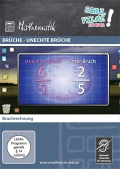 Schulfilm Brüche - unechte Brüche - (Inklusive Gehörlosen-Fassung) downloaden oder streamen
