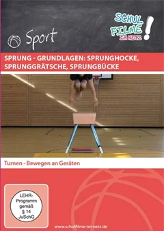 Schulfilm Sprung - Grundlagen: Sprunghocke, Sprunggrätsche, Sprungbücke downloaden oder streamen